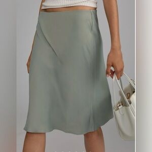 NWT Anthropologie Tilda knee length slip skirt Med